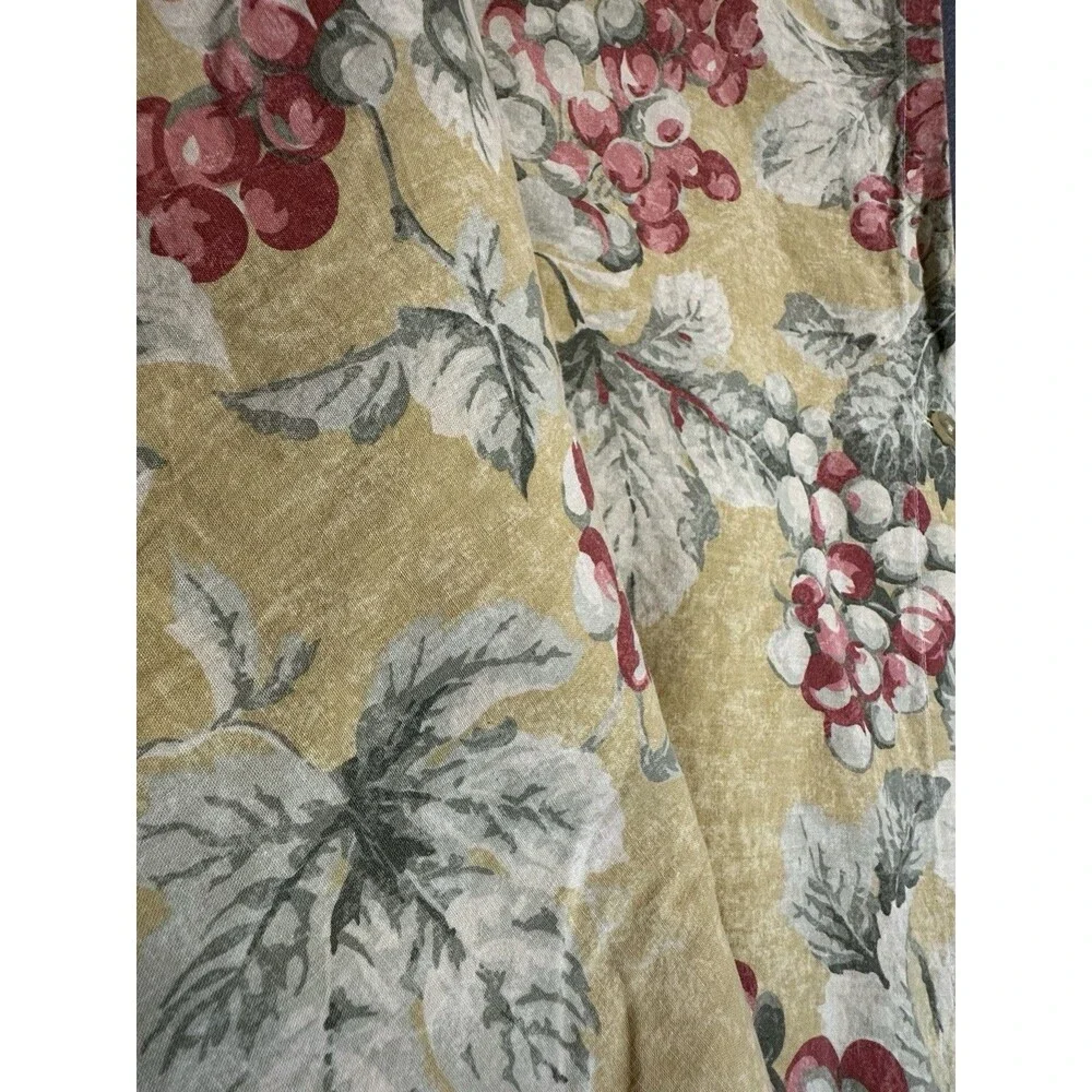 Nancy Koltes Vintage 1990s King Duvet Cover Floral Italy 100% Cotton 106